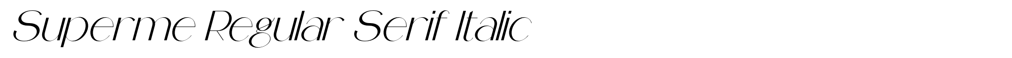 Superme Regular Serif Italic image